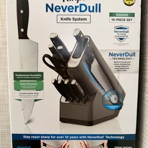 Ninja NeverDull Knife Set - Black with Silver Accents